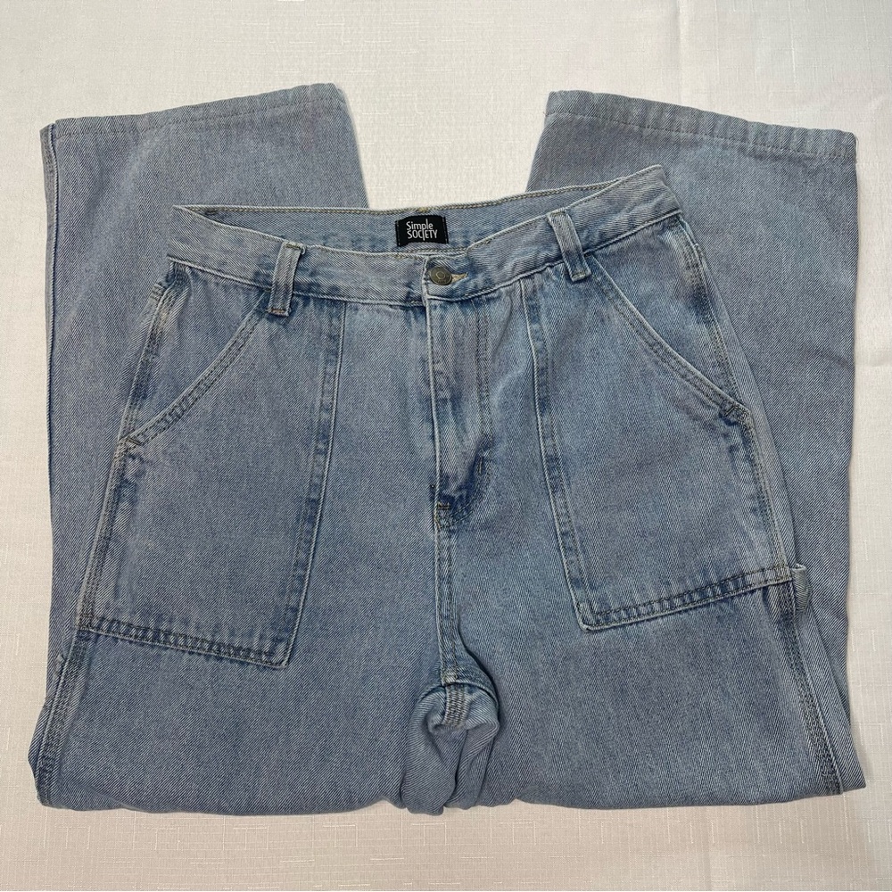 Women’s Simple Society wide leg‎ denim blue jeans 9/29